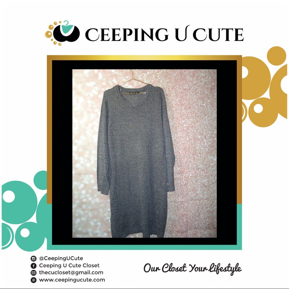 Black & White Sweater Dress